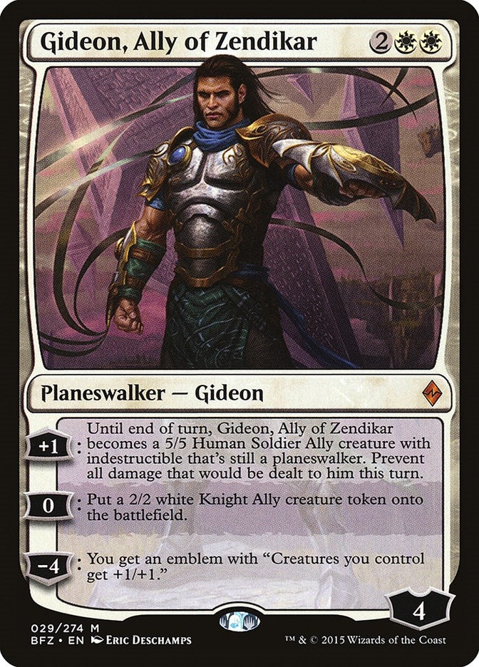 Gideon, Ally of Zendikar (29) (BFZ)