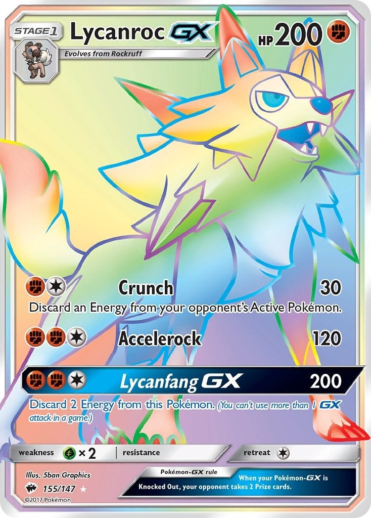 Lycanroc GX (Secret) (155/147) (SM03)
