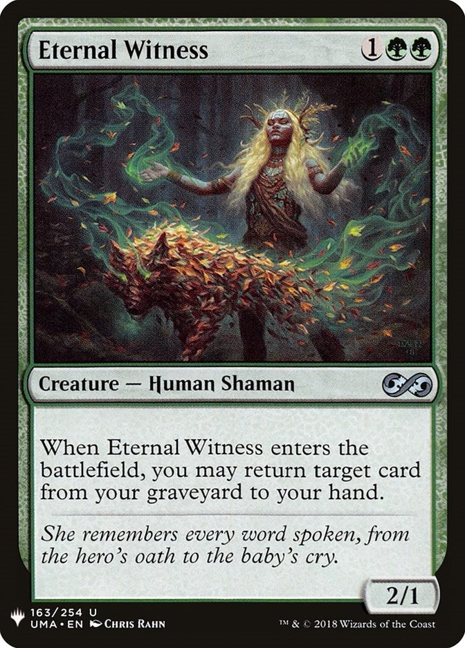 Eternal Witness (UMA) (163) (LIST)