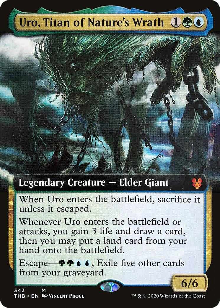 Uro, Titan of Nature's Wrath (Extended Art) (343) (THB)