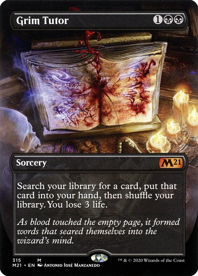 Grim Tutor (Alternate Art) (315) (M21)