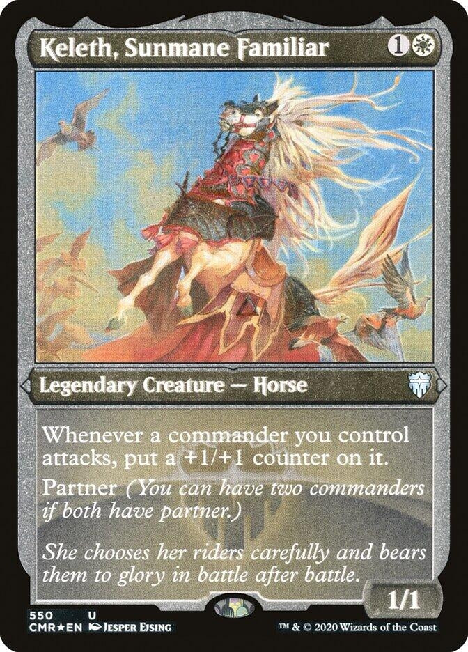 Keleth, Sunmane Familiar (Foil Etched) (550) (CMR)