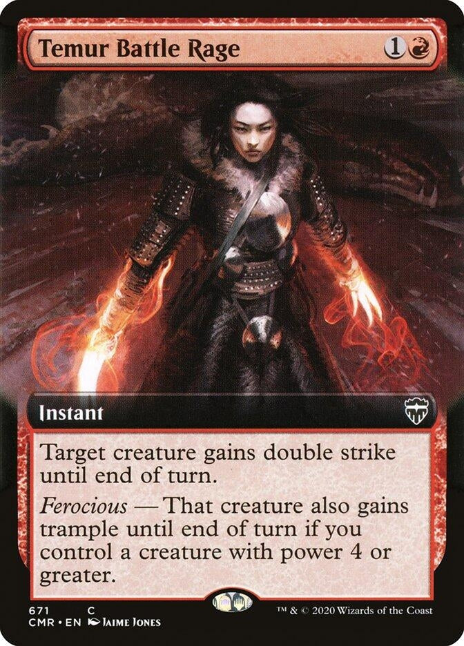 Temur Battle Rage (Extended Art) (671) (CMR)
