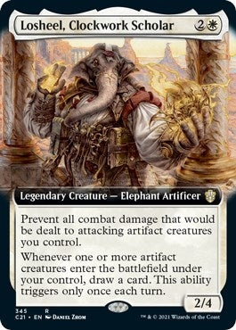 Losheel, Clockwork Scholar (Extended Art) (345) (C21)