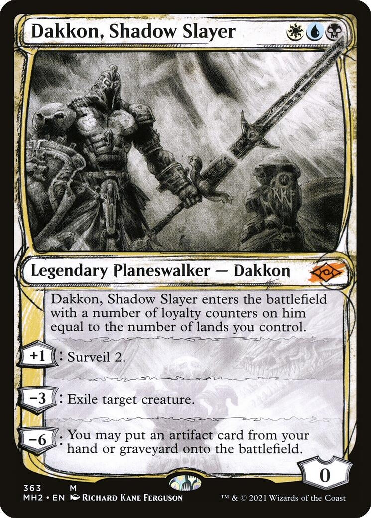 Dakkon, Shadow Slayer (Showcase) (363) (MH2)