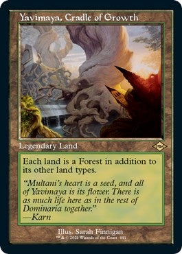 Yavimaya, Cradle of Growth (Retro Frame) (Foil Etched) (441) (MH2)