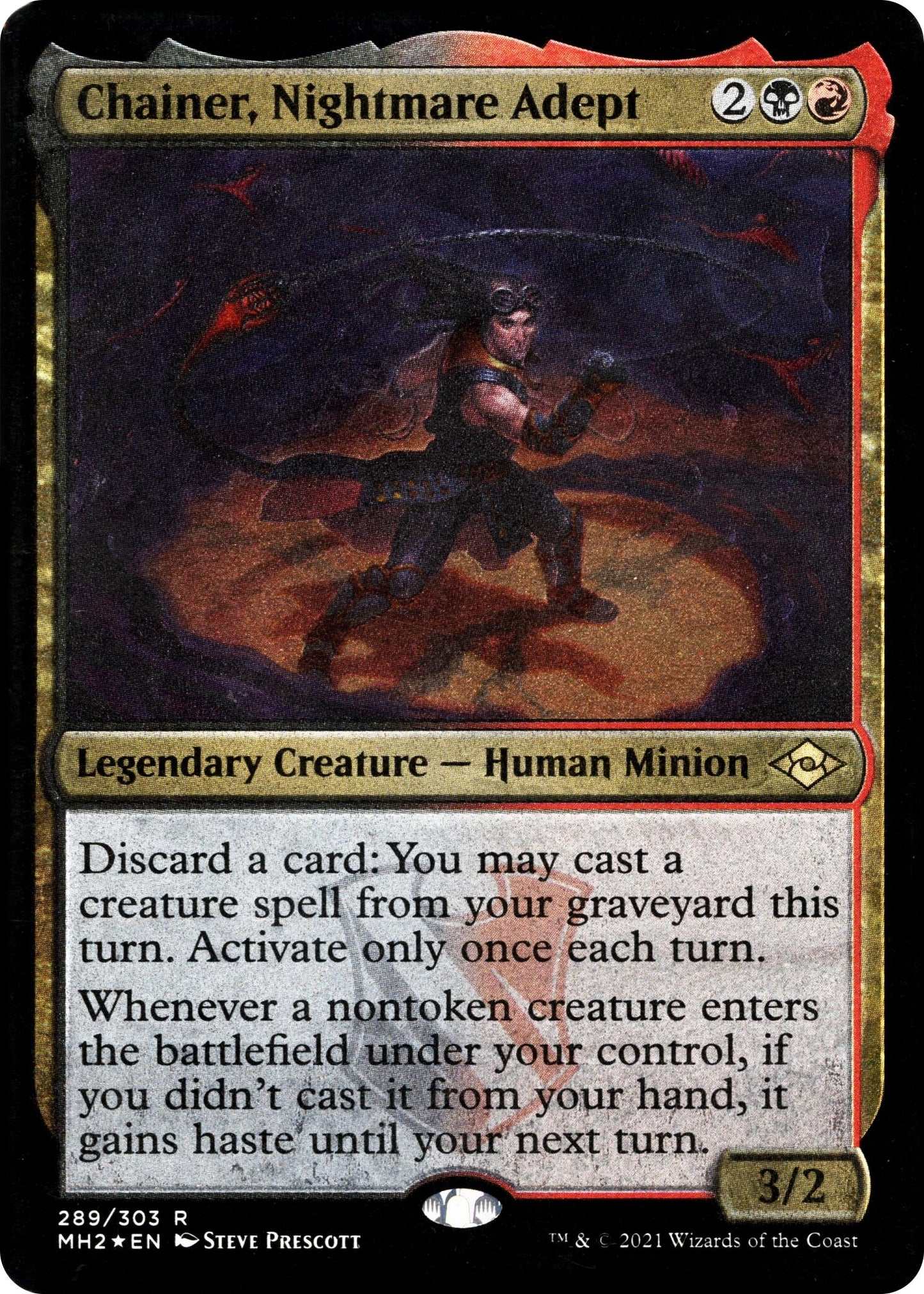 Chainer, Nightmare Adept (Foil Etched) (289) (MH2)