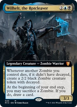 Wilhelt, the Rotcleaver (Extended Art) (40) (MIC)