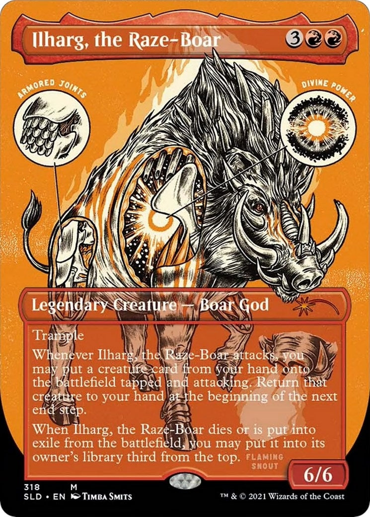 Ilharg, the Raze-Boar (Foil Etched) (318) (SLD)