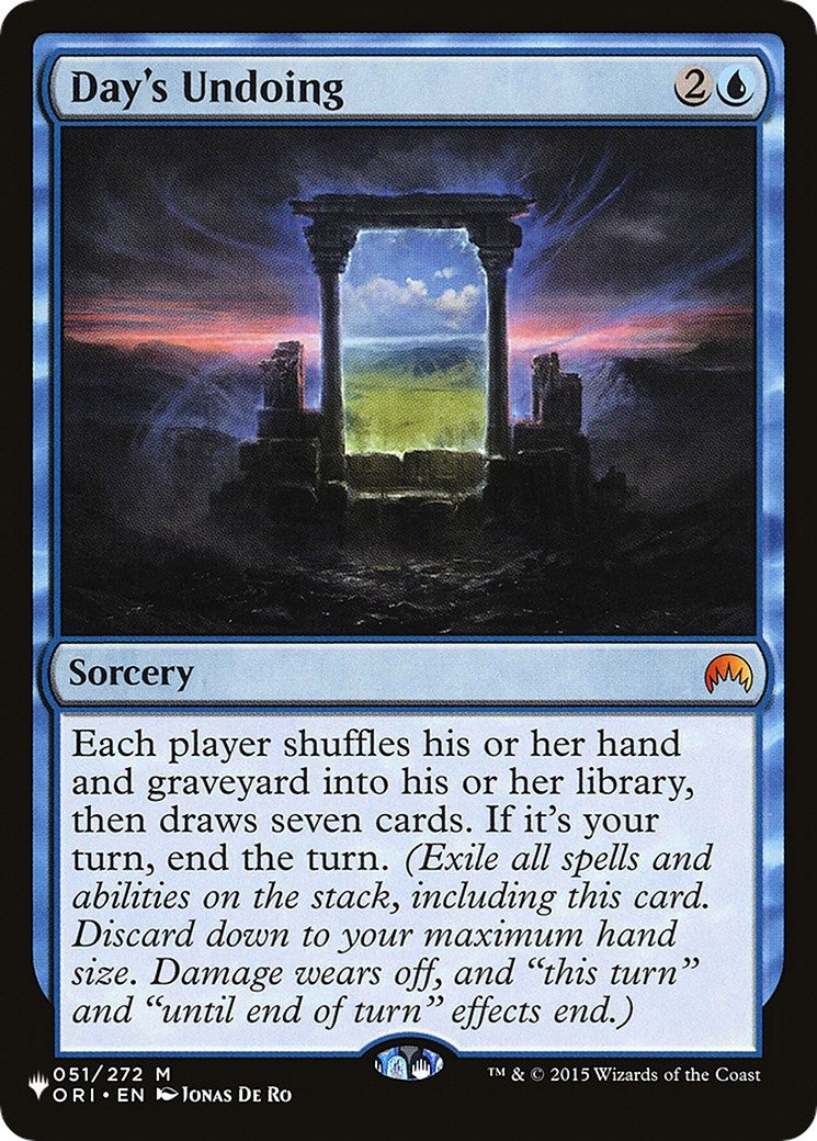 Day's Undoing (051/272) (LIST)