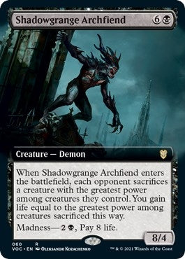 Shadowgrange Archfiend (Extended Art) (60) (VOC)