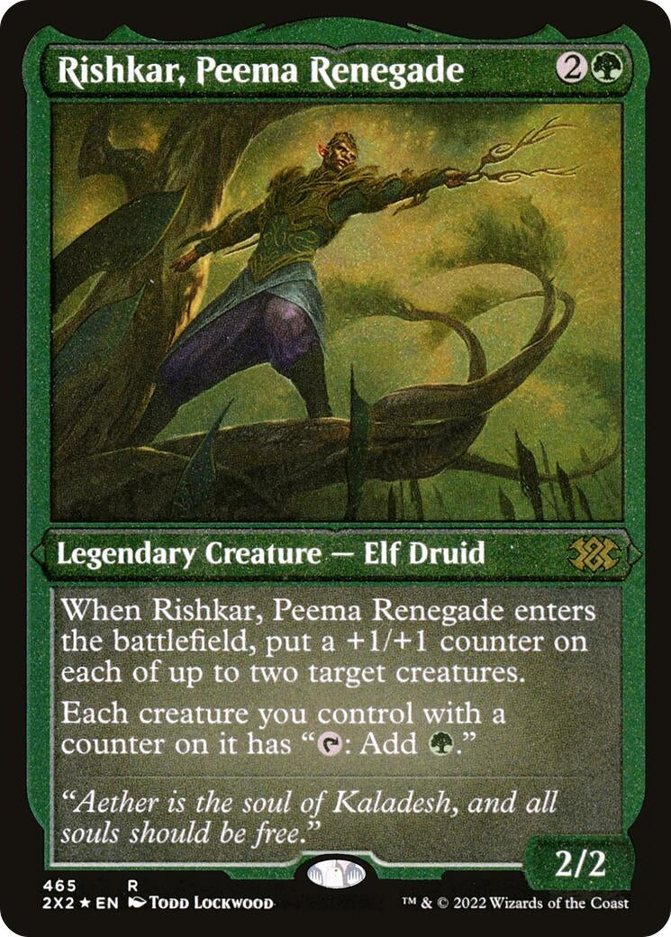 Rishkar, Peema Renegade (Foil Etched) (465) (2X2)