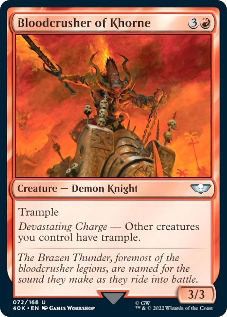 Bloodcrusher of Khorne (Surge Foil) (72) (40K)