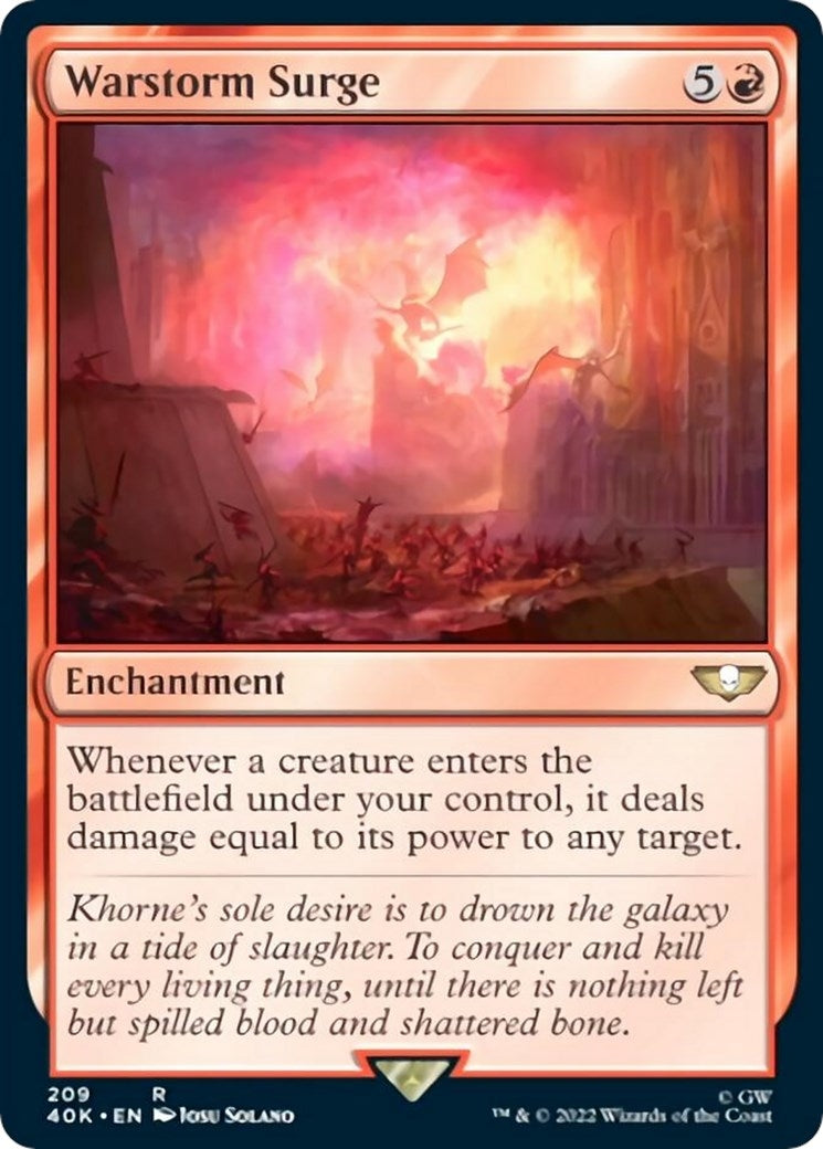 Warstorm Surge (Surge Foil) (209) (40K)