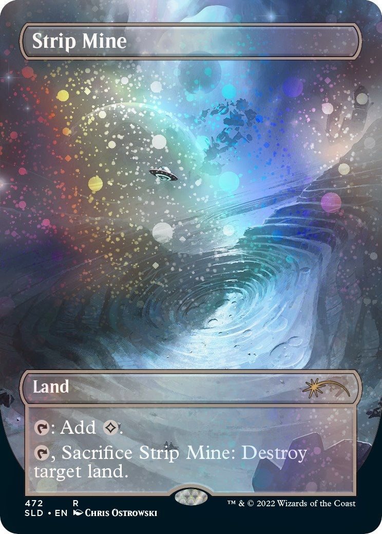 Strip Mine (Borderless) (Galaxy Foil) (472) (SLD)