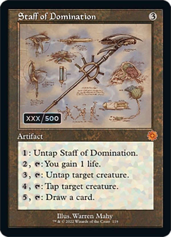 Staff of Domination (Schematic) (Serial Numbered) (119) (BRR)