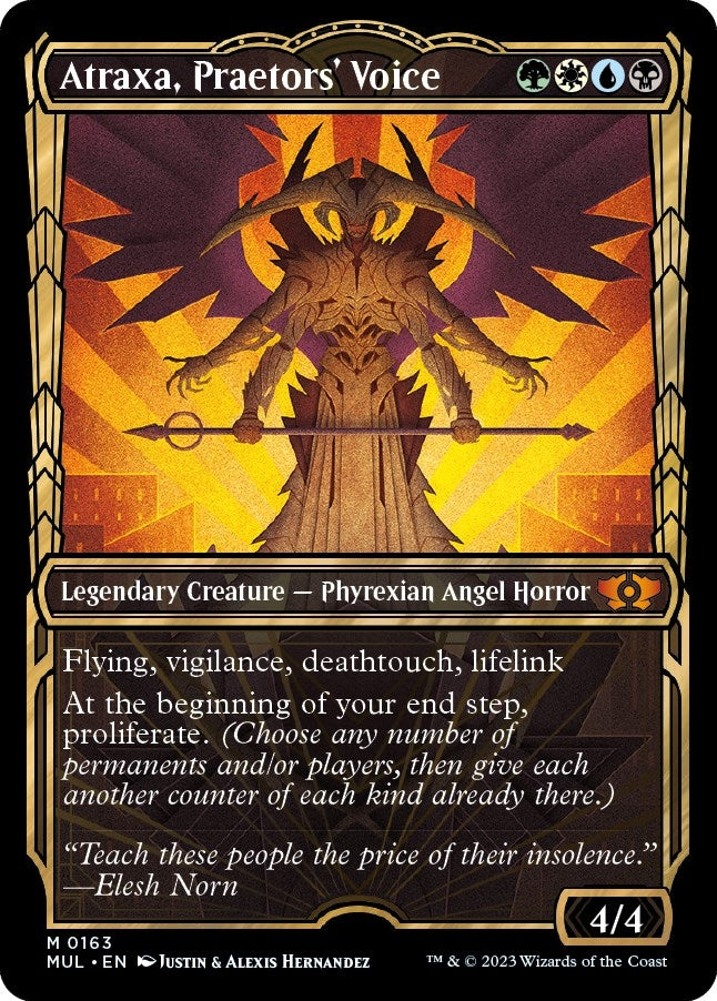 Atraxa, Praetors' Voice (Halo Foil) (163) (MUL)