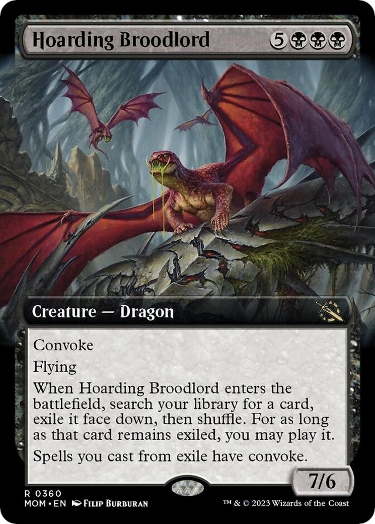 Hoarding Broodlord (Extended Art) (360) (MOM)