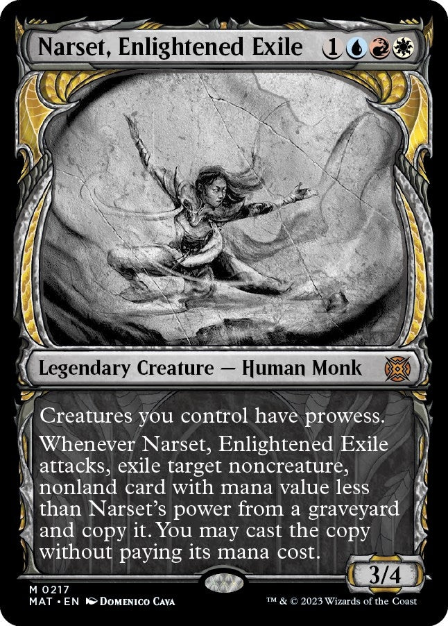 Narset, Enlightened Exile (Halo Foil) (217) (MAT)