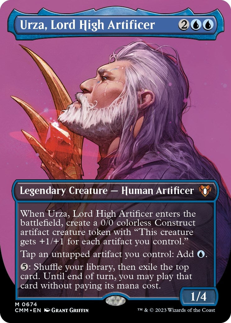 Urza, Lord High Artificer (Borderless) (674) (CMM)