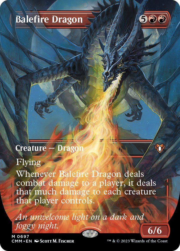 Balefire Dragon (Borderless) (697) (CMM)