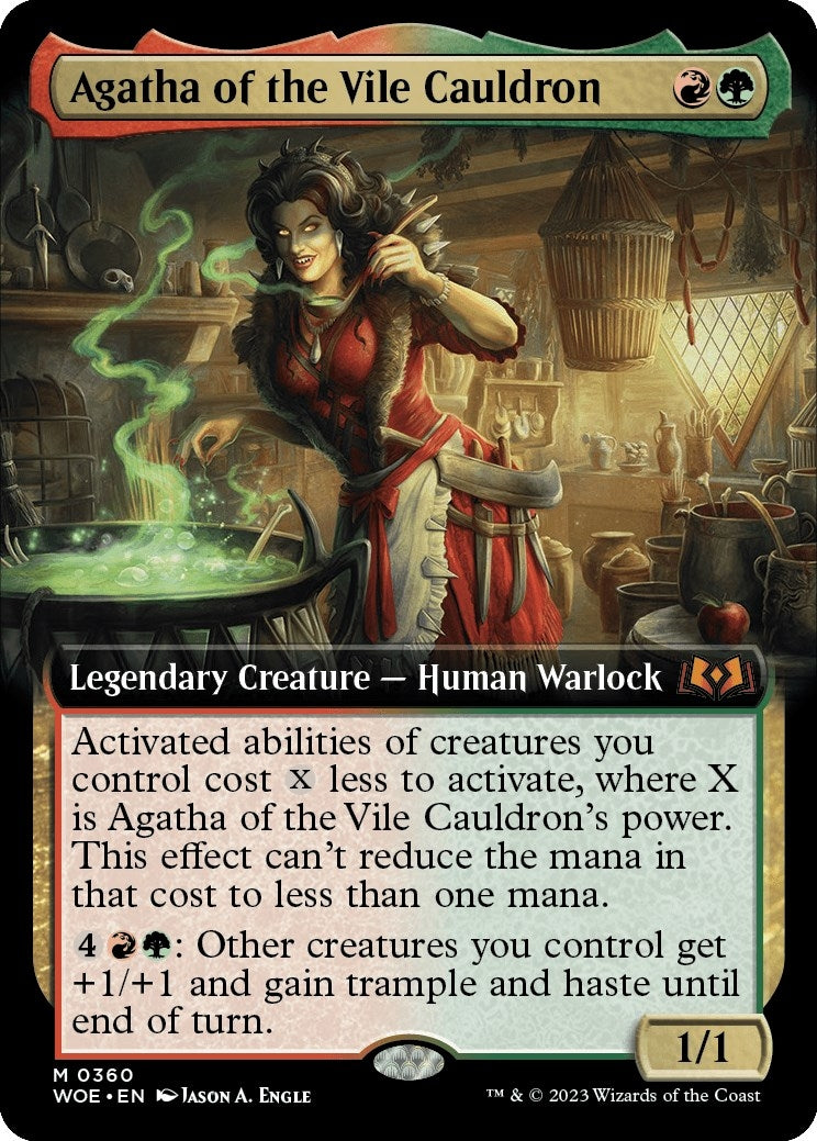 Agatha of the Vile Cauldron (Extended Art) (360) (WOE)