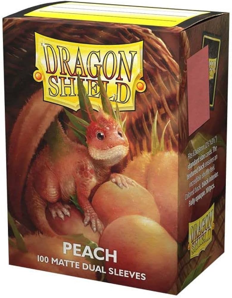 Dragon Shield Dual Matte Peach Standard Size Card 100ct