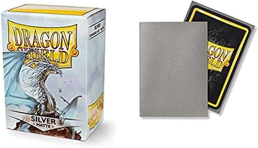 Dragon Shield Dual Matte Silver Standard Size Card 100ct