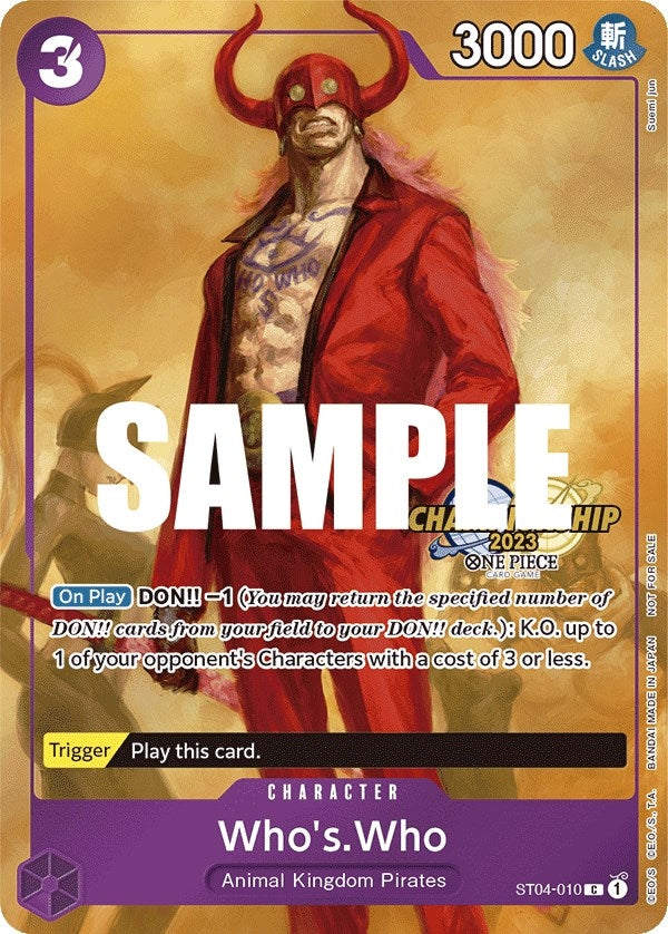 Who's.Who (CS 2023 Celebration Pack) (ST04-010) (OP-PR)