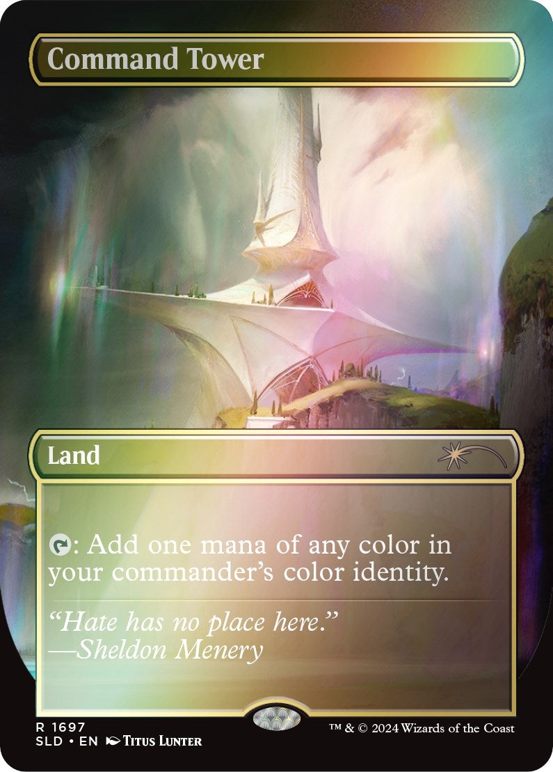 Command Tower (1697) (Rainbow Foil) (1697) (SLD)