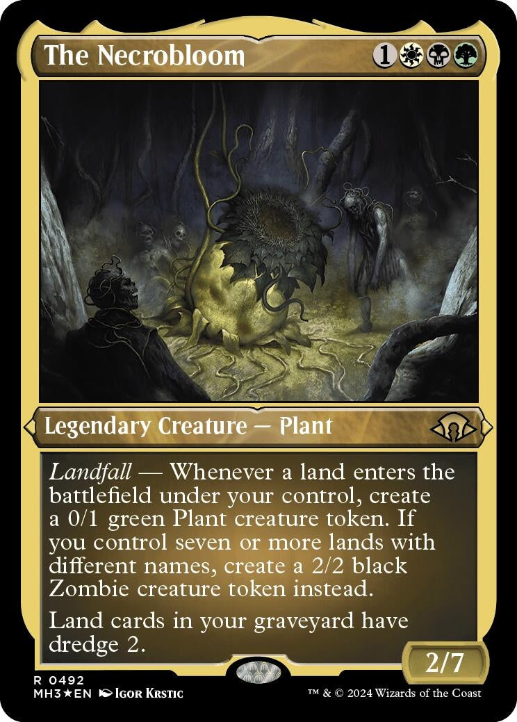 The Necrobloom (Foil Etched) (492) (MH3)