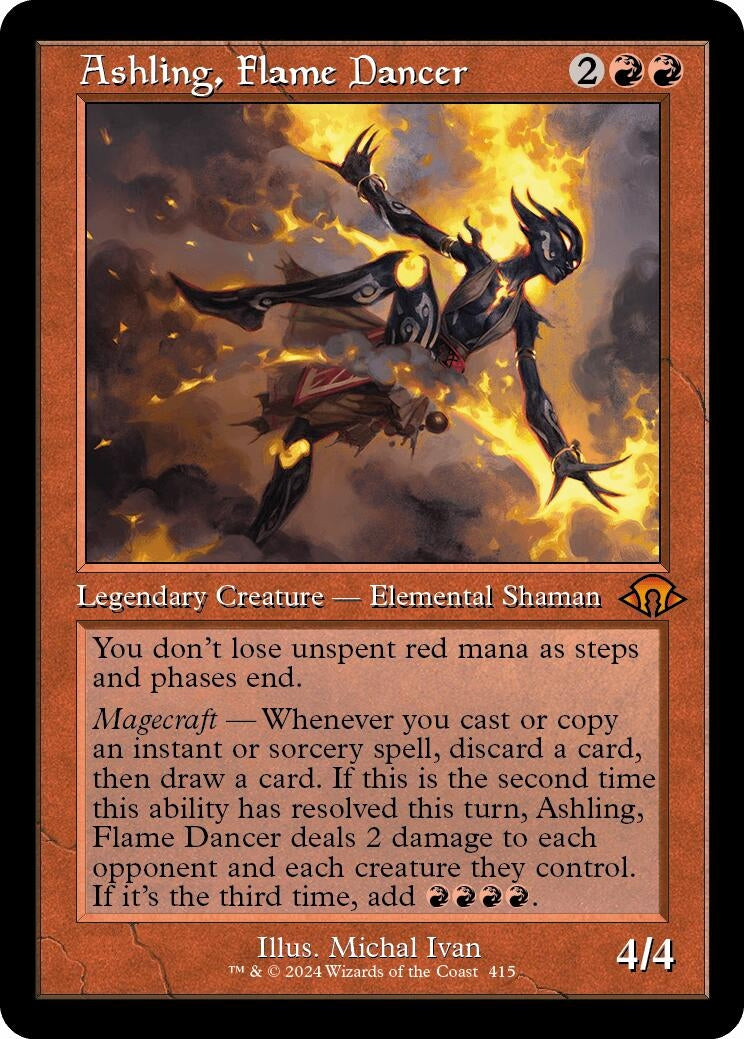 Ashling, Flame Dancer (Retro Frame) (415) (MH3)