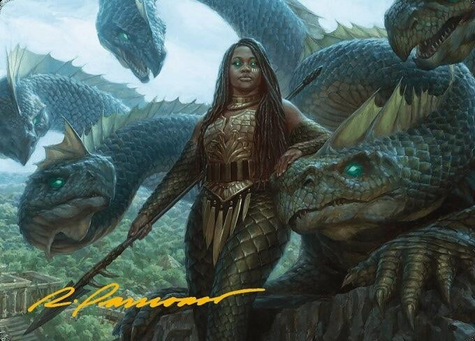 Image for Hydra Trainer Art Card (Gold-Stamped Signature) (10) - Magic: The Gathering