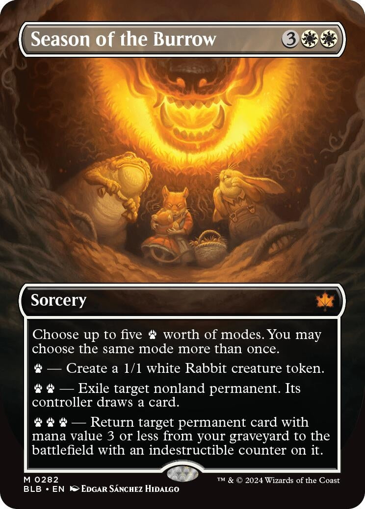 Image for Season of the Burrow (Borderless) (282) - Magic: The Gathering