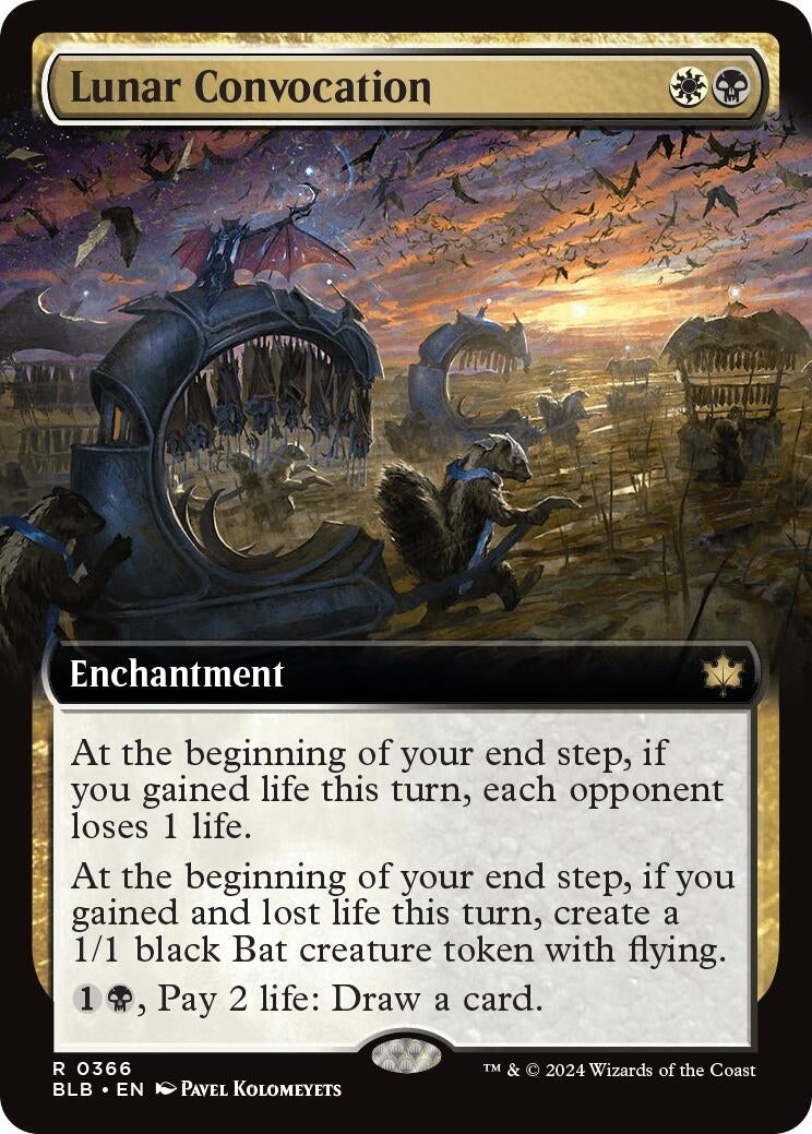 Image for Lunar Convocation (Extended Art) (366) - Magic: The Gathering