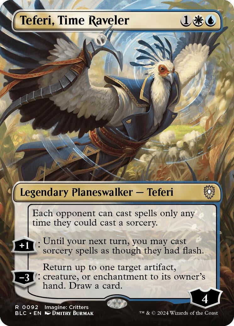 Teferi, Time Raveler (Borderless) (92) (BLC)
