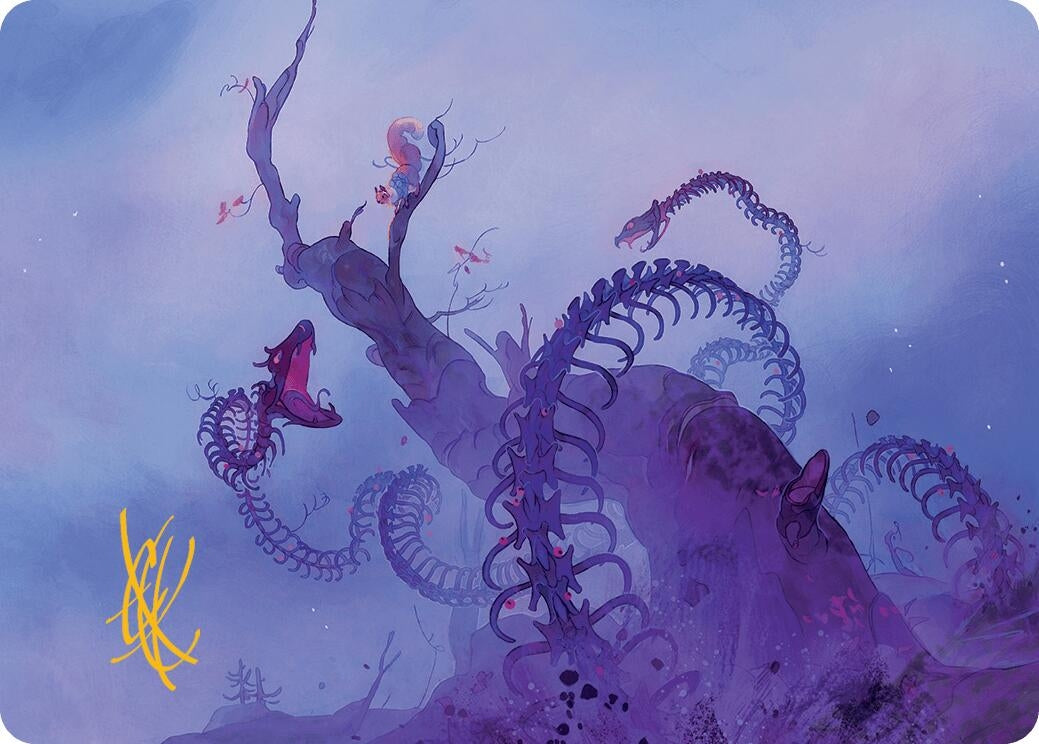 Image for Coiling Rebirth Art Card (Gold-Stamped Signature) (44) - Magic: The Gathering