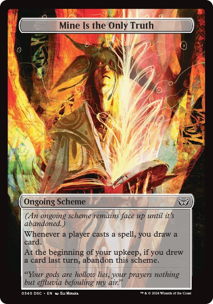 Image for Mine Is The Only Truth (Full Art) (340) - Magic: The Gathering
