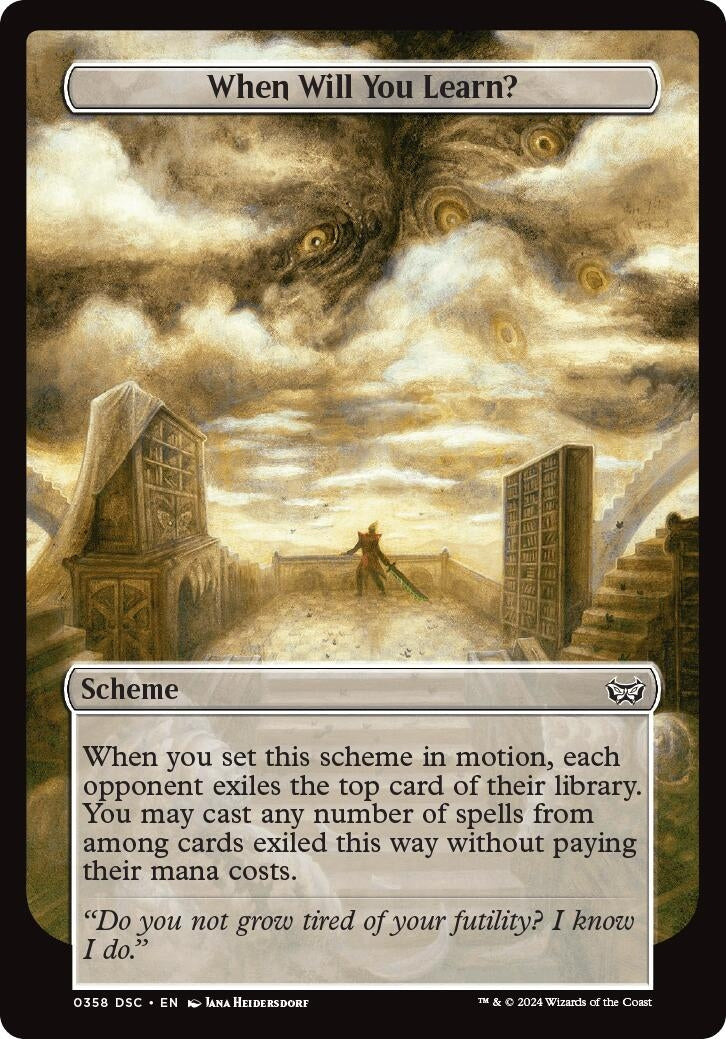 Image for When Will You Learn? (Full Art) (358) - Magic: The Gathering