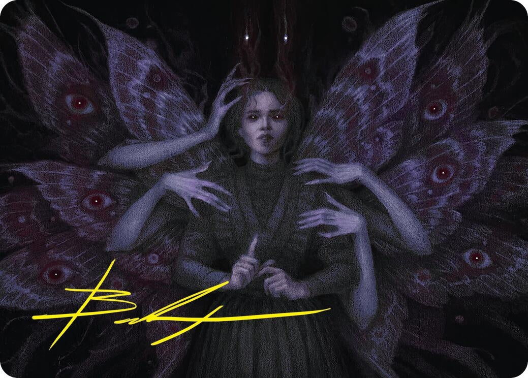 Image for Demonic Counsel Art Card (7/54) (Gold-Stamped Signature) (7) - Magic: The Gathering