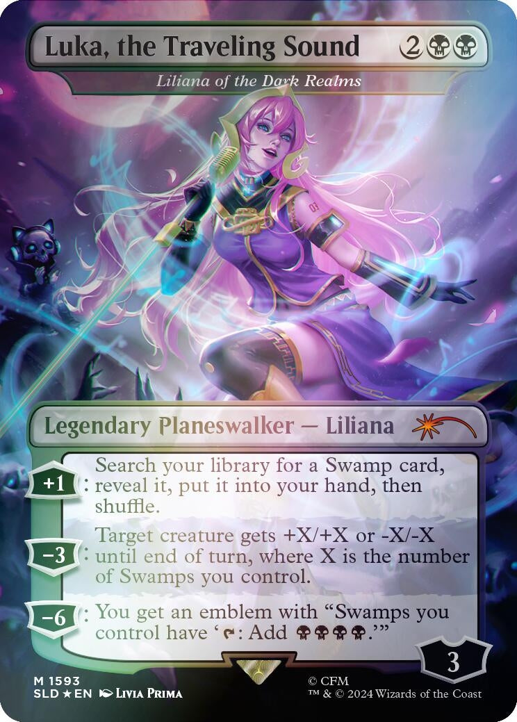 Luka, the Traveling Sound - Liliana of the Dark Realms (Rainbow Foil) (1593) (SLD)