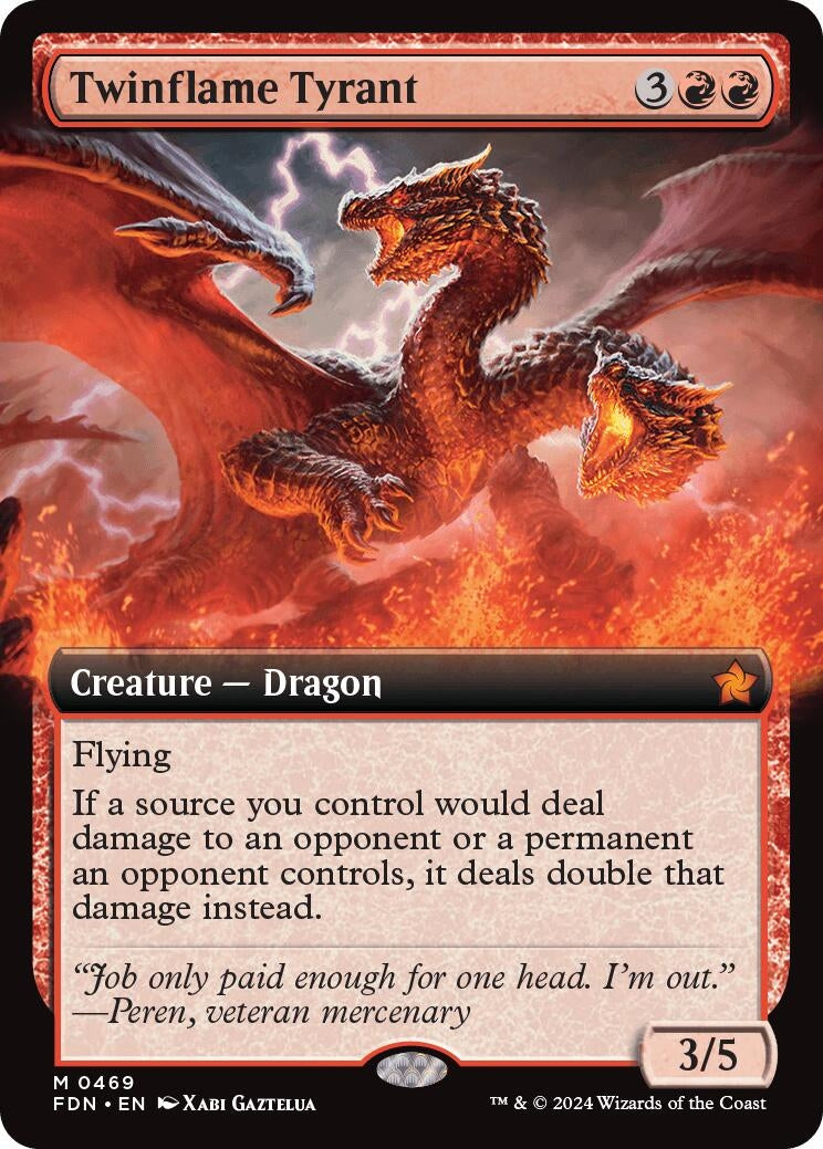 Twinflame Tyrant (Extended Art) (469) (FDN)