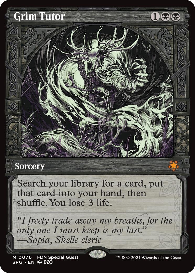 Grim Tutor (Showcase) (76) (SPG)