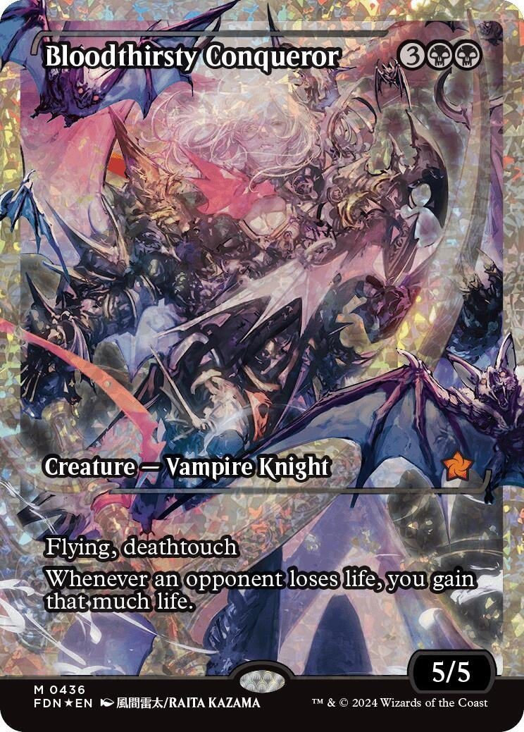 Bloodthirsty Conqueror (Showcase) (Fracture Foil) (436) (FDN)