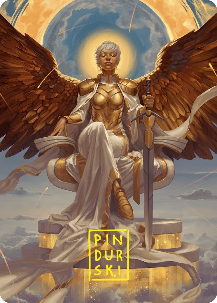 Image for Herald of Eternal Dawn Art Card (27/54) (Gold-Stamped Signature) (27) - Magic: The Gathering