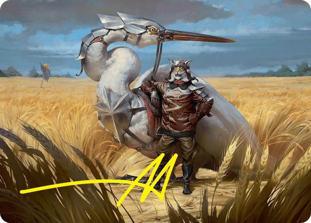 Image for Skyknight Squire Art Card (4/54) (Stamped Signature) (4) - Magic: The Gathering