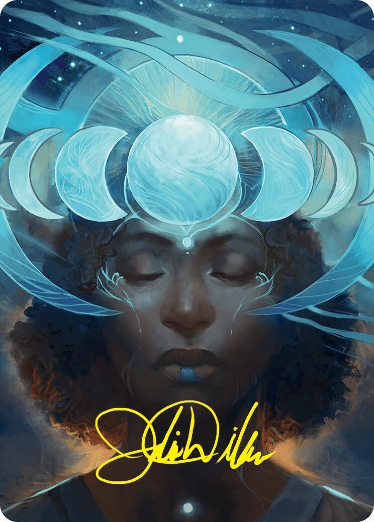 Image for Lunar Insight Art Card (31/54) (Gold-Stamped Signature) (31) - Magic: The Gathering