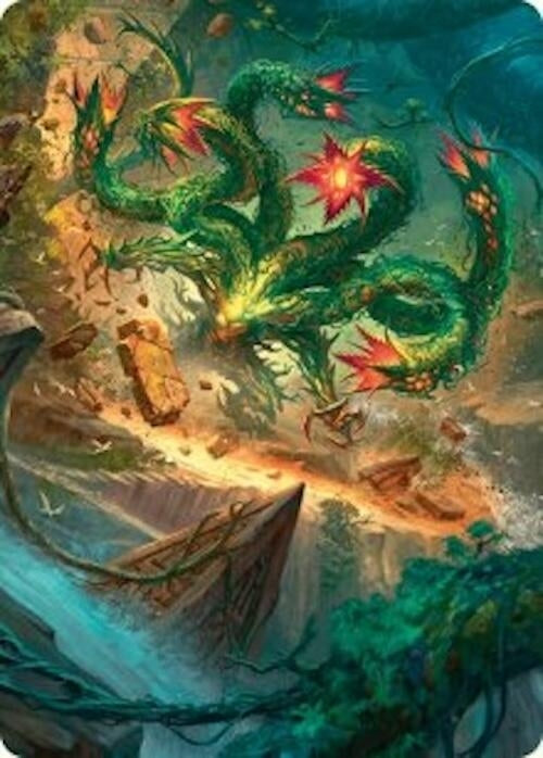 Image for Mossborn Hydra Art Card (42/54) (42) - Magic: The Gathering