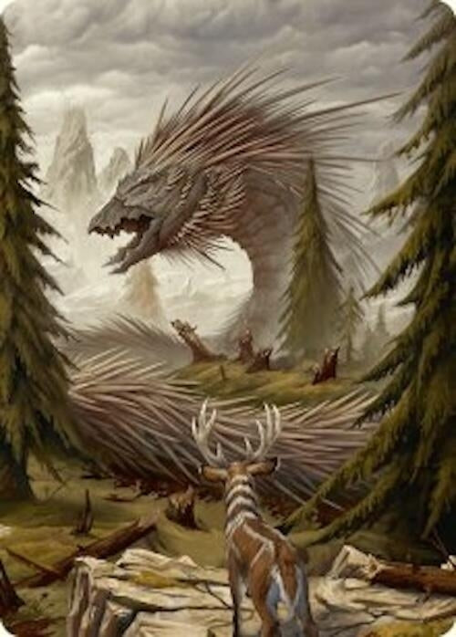Image for Quilled Greatwurm Art Card (44/54) (44) - Magic: The Gathering