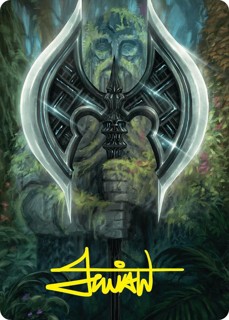Image for Leyline Axe Art Card (49/54) (Gold-Stamped Signature) (49) - Magic: The Gathering